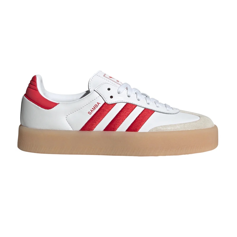 Adidas Women's Samba White and Red Sneakers